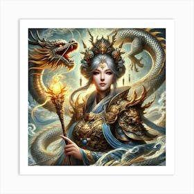 Empress Lian Portrait 1 Art Print