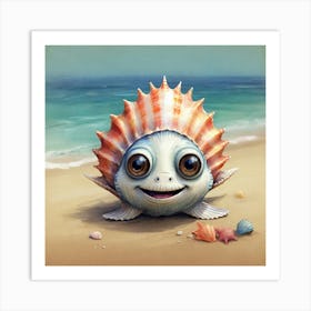 Cute Sea Creature Art Print