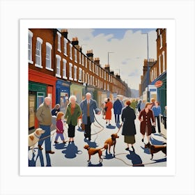 Dog Walkers Art Print