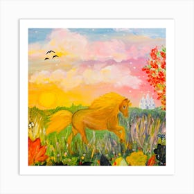 Horse In The Meadow Art Print