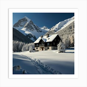 House In The Mountains Art Print