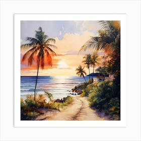 Tropical Twilight Tranquility Art Print