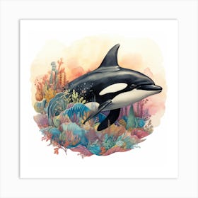 Orca Whale 2 Art Print