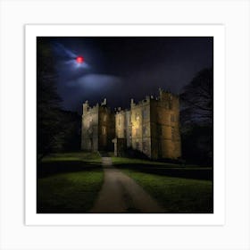 Castle At Night Art Print