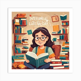 International Literacy Day Art Print