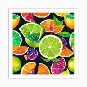 Citrus Slices Art Print