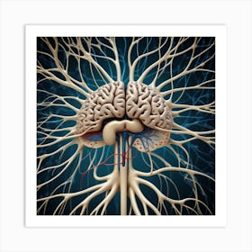 Brain And Nerves 28 Art Print