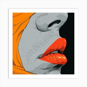 Woman'S Face 21 Art Print