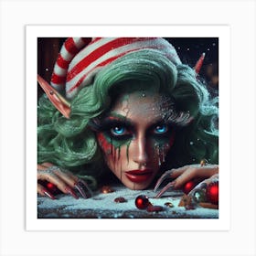 ChristmasElf1 Art Print