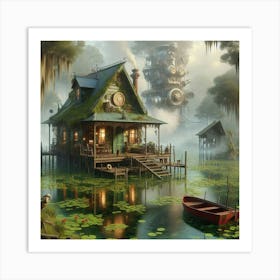 Steampunk House Art Print