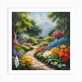 Lush Gardens Pt 2 Art Print