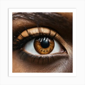 Brown Eye 1 Art Print