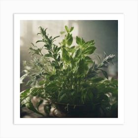 Herbs As A Background Haze Ultra Detailed Film Photography Light Leaks Larry Bud Melman Trendi (4) Art Print