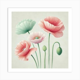 Poppies Canvas Print Art Print