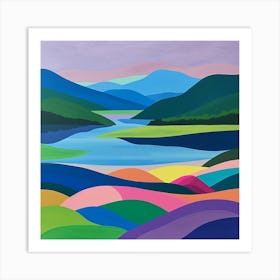 Colourful Abstract Killarney National Park Ireland 3 Art Print