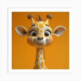 Cute Giraffe 12 Art Print