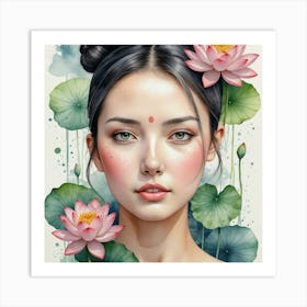 Lotus Flower 1 Art Print