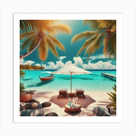 Tropical paradise day 2 Art Print