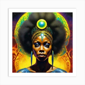 Afro-American Woman 4 Art Print