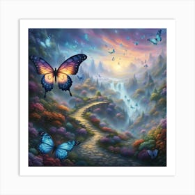 Fantasy Art Butterfly III Art Print