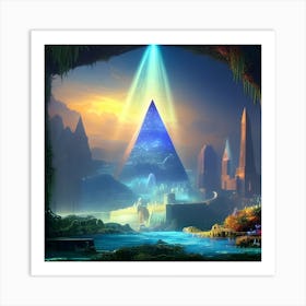 Egyptian Landscape Art Print