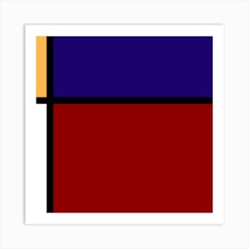 Squares Of Color Art Print