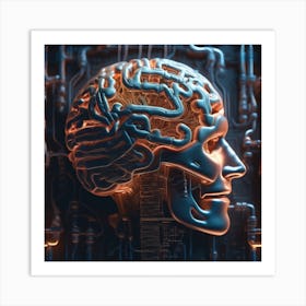 Artificial Brain 54 Art Print