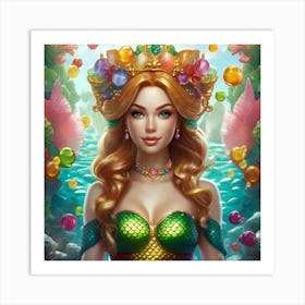 Gummy Bear Mermaid 8 Art Print