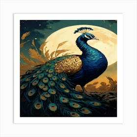 Peacock Art Print