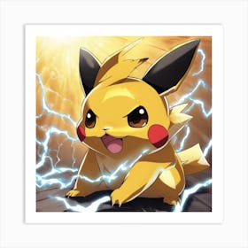 Pokemon Pikachu 12 Art Print