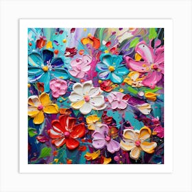 Abstract Of Flowers 1 Art Print