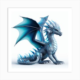 Ice Dragon Art Print