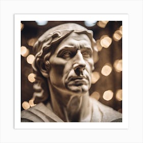 Bust Of A Man 7 Art Print