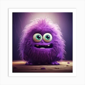 Purple Monster Art Print