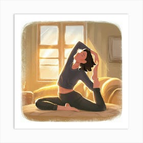 Yoga Pose 2 Art Print