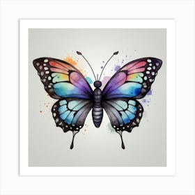 Watercolor Butterfly Art Print