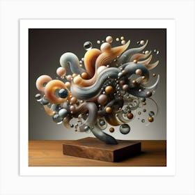 Abstract Sculpture 2 Art Print