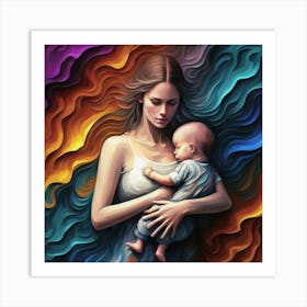 Mother And Child 2 Art Print