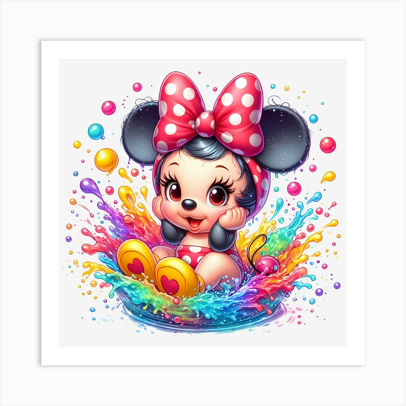 Minnie Mouse 3 Art Print by Aloke Design