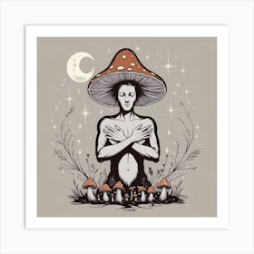 Mushroom Man 1 Art Print