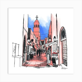 Marrakech Alley 1 Art Print