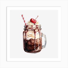 Ice Cream Sundae 2 Art Print