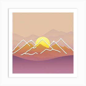 Mountain Landscape Art Print