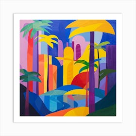 Abstract Travel Collection Panama City Panama 1 Art Print