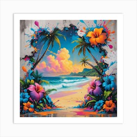 Hawaiian Beach 15 Poster