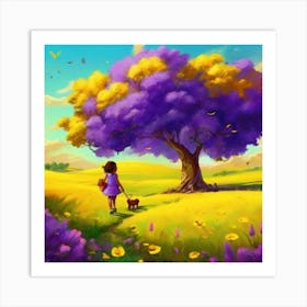 Purple Tree Art Print