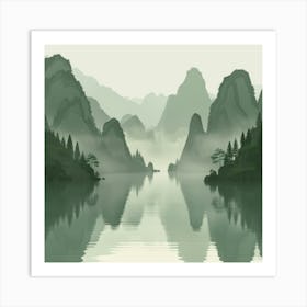 Chinese Mountains Art Print