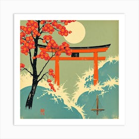 Shinkansen Gate Art Print