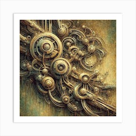 Gears And Gears Art Print