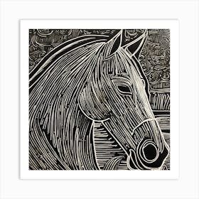 Horse Head Art Print